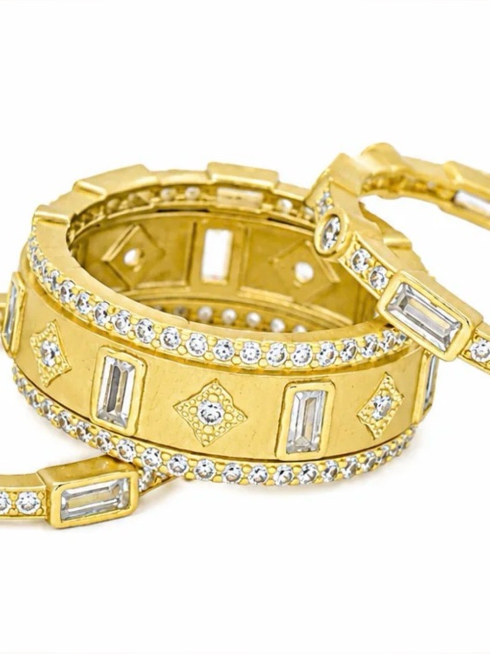 Freida Rothman Celestial Morning Window Cigar Band Ring.  Thick band only.
